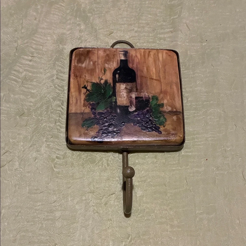 Rustic Wine Bottle Wall Hooks